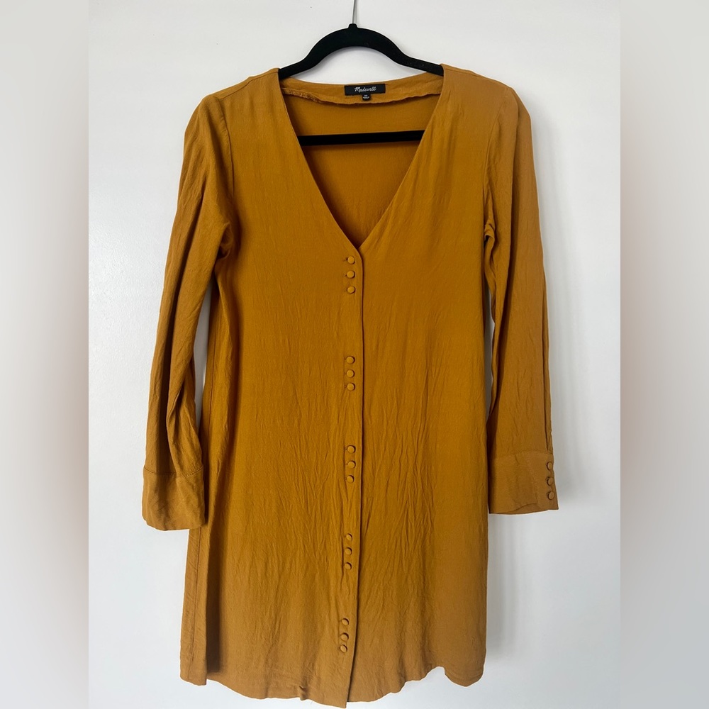 Madewell mustard/gold dress